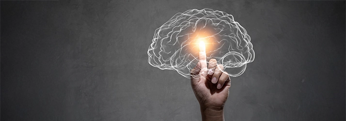 Functional Medicine South Chesterfield VA Lit Up Brain Graphic Lit Up Brain With Finger